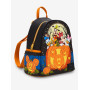 Loungefly Disney Mickey Mouse & Friends Halloween Glow-In-The-Dark Pumpkin Mini Sac à dos - Import Août 2025