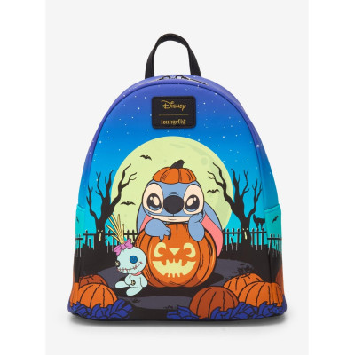 Loungefly Disney Stitch Pumpkin Glow-In-The-Dark Mini Sac à dos - Import Septembre 2025
