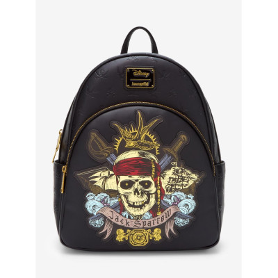 Loungefly Disney Pirates des Caraïbes Jack Sparrow Skull Mini Sac à dos - Import Octobre 2025