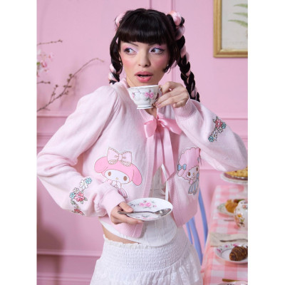 My Melody Kuromi My Sweet Piano Bow Girls Crop Cardigan - Import Août 202533284490_hi?$productMainDesktop$&fmt=auto1234533284490