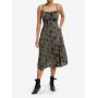Thorn & Fable Green Butterfly Floral Midi Robe - Import Août 202533283004_av1?$productMainDesktop$&fmt=auto1234533283004