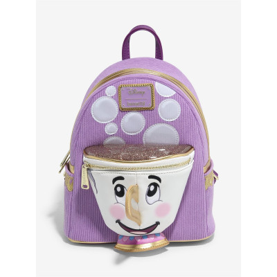 Loungefly Disney Beauty and the Beast Chip Figural Corduroy Zip - Import septembre 2025