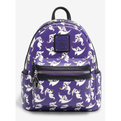 Loungefly Disney The l'Etrange Noël de Monsieur Jack Zero AOP Glow-in-the-Dark Mini Sac à dos - Import Août 2025