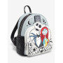 Loungefly Disney The l'Etrange Noël de Monsieur Jack Jack & Sally Heart Mini Sac à dos - Import Août 2025