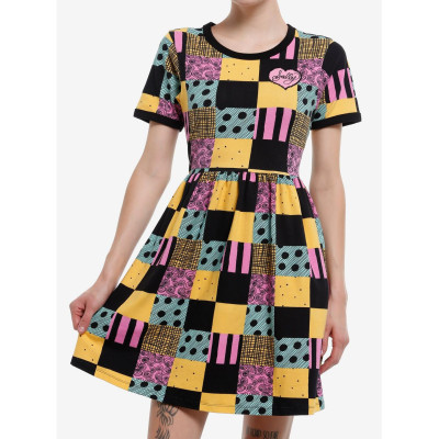 Her Universe l'étrange noël de Mr Jack Sally Patchwork T-Shirt Dress Her Universe Exclusive - Import Août 202534116169_hi?$produ