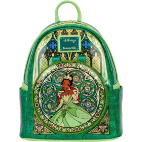 Sac a dos Loungefly Disney Princesse Stained glass collection : Tiana Princess Frog - import