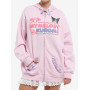 My Melody & Kuromi Ruffle Girls Oversized Sweatshirt à capuche - Import Août 2025 My Melody & Kuromi Ruffle Girls Oversized Sweatshirt à capuche - Import Août 2025