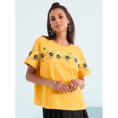 Our Universe Studio Ghibli® Spirited Away brodé Soot Sprites Women's court T-Shirt - Import Août 202533948088_hi?$productMainDe