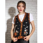 Her Universe Disney Mickey Mouse & Minnie Mouse Pumpkin Pull Vest - Import Août 2025 Her Universe Disney Mickey Mouse & Minnie Mouse Pumpkin Pull Vest - Import Août 2025