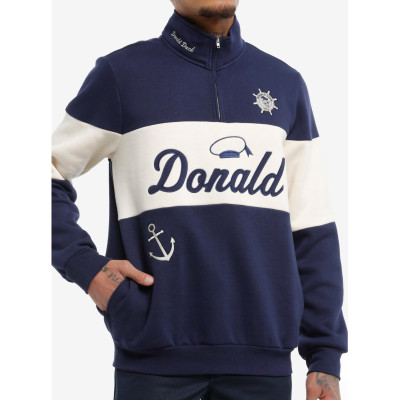 Our Universe Disney Donald Duck Nautical Quarter Zip Sweatshirt Her Universe Exclusive - Import Août 202533529309_hi?$productMai